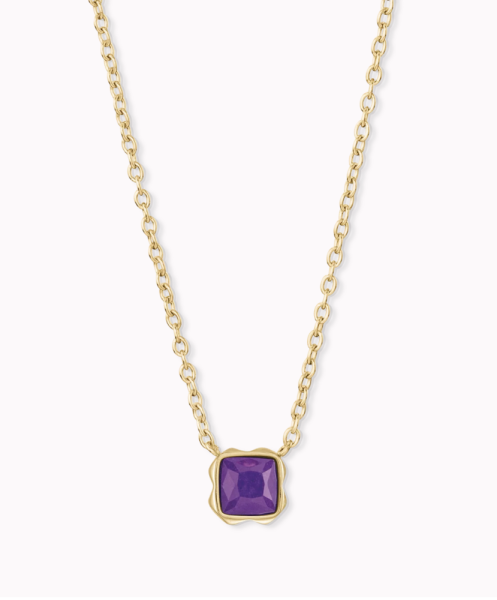 Coeur de Lion Gold Necklace Sugilite - February